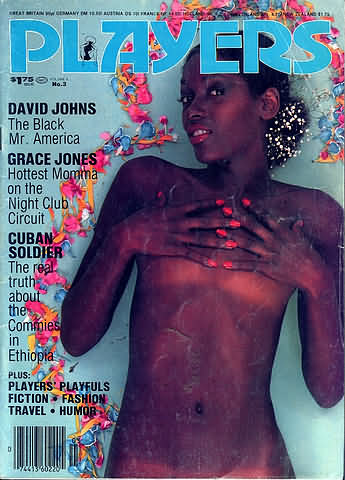 Players Vol. 5 # 3 magazine back issue Players magizine back copy Players Vol. 5 # 3 Adult Black Playboy Mens Magazine Back Issue Featuring Naked Black Women Published by Players. David Johns The Black Mr. America.