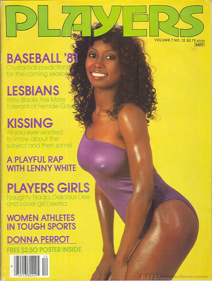 Players Vol. 7 # 12 magazine back issue Players magizine back copy Players Vol. 7 # 12 Adult Black Playboy Mens Magazine Back Issue Featuring Naked Black Women Published by Players. Baseball 81 Crystal Ball Predictions For The Coming Season.