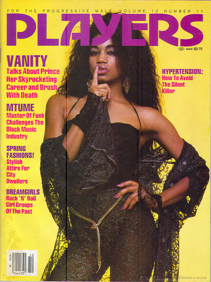 Players Vol. 13 # 11 magazine back issue Players magizine back copy Players Vol. 13 # 11 Adult Black Playboy Mens Magazine Back Issue Featuring Naked Black Women Published by Players. Vanity Talks About Prince Her Skyrocketing Career And Brush With Death.