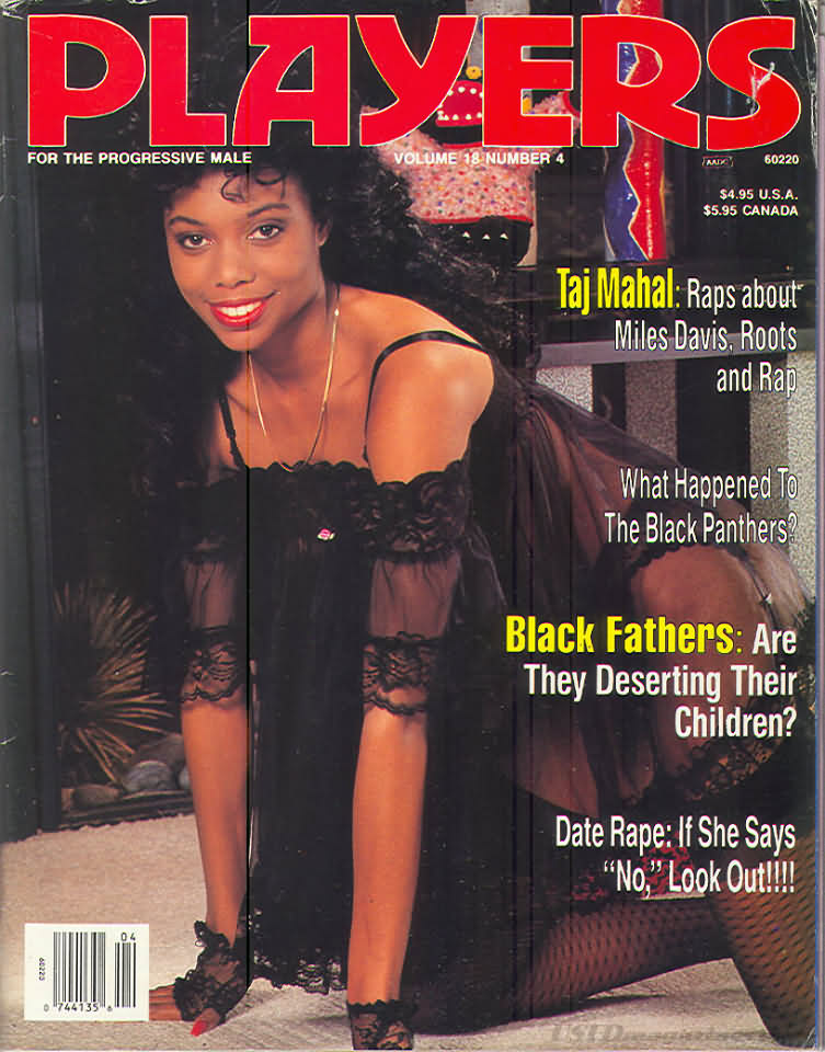 Players Vol. 18 # 4 magazine back issue Players magizine back copy Players Vol. 18 # 4 Adult Black Playboy Mens Magazine Back Issue Featuring Naked Black Women Published by Players. Taj Mahal: Raps About Miles Davis Roots And Rap.