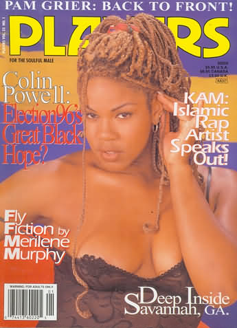 Players Vol. 23 # 1 magazine back issue Players magizine back copy Players Vol. 23 # 1 Adult Black Playboy Mens Magazine Back Issue Featuring Naked Black Women Published by Players. Colin Powell: Election 96s Great Black Hope?.