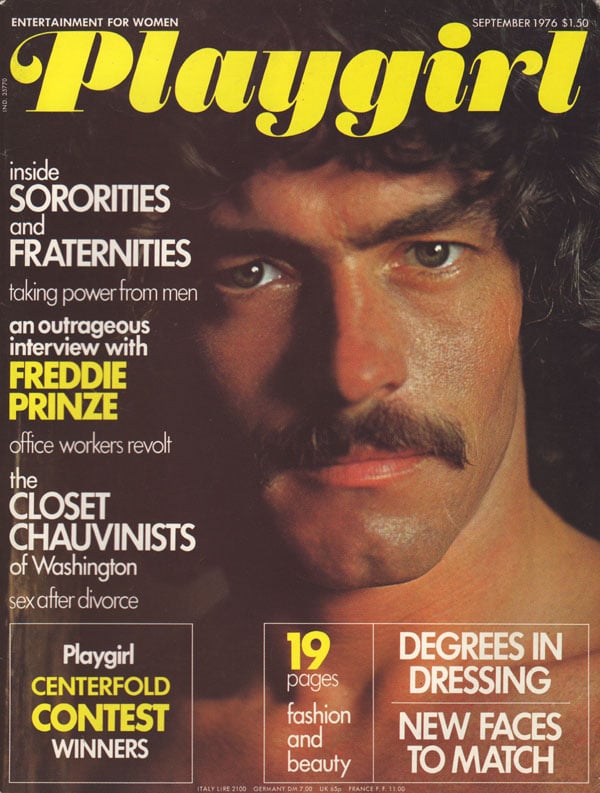 Playgirl # 40, September 1976 magazine back issue Playgirl magizine back copy Playgirl # 40, September 1976 Adult Heteresexual Women and Gay Mens Magazine Back Issue Published by Drake Publishers. Coverguy Jim Lampier (Nude Centerfold) .