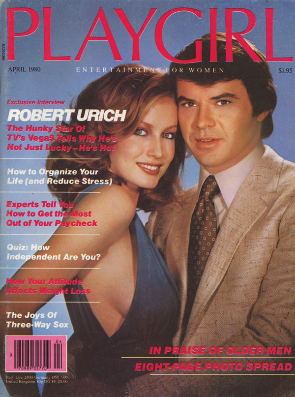 Playgirl # 83, April 1980 magazine back issue Playgirl magizine back copy Playgirl # 83, April 1980 Adult Heteresexual Women and Gay Mens Magazine Back Issue Published by Drake Publishers. Coverguy Robert Michael Urich (aka: Robert Urich) (Not Nude) .