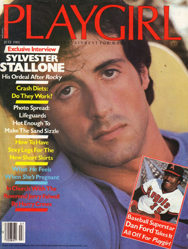 Playgirl # 98, July 1981 magazine back issue Playgirl magizine back copy Playgirl # 98, July 1981 Adult Heteresexual Women and Gay Mens Magazine Back Issue Published by Drake Publishers. Coverguy Sylvester Enzio Stallone (aka: Sylvester Stallone) (Not Nude) .