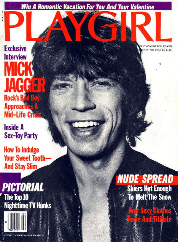 Playgirl # 117, February 1983 magazine back issue Playgirl magizine back copy Playgirl # 117, February 1983 Adult Heteresexual Women and Gay Mens Magazine Back Issue Published by Drake Publishers. Coverguy Michael Philip Jagger (aka: Mick Jagger) (Not Nude) .