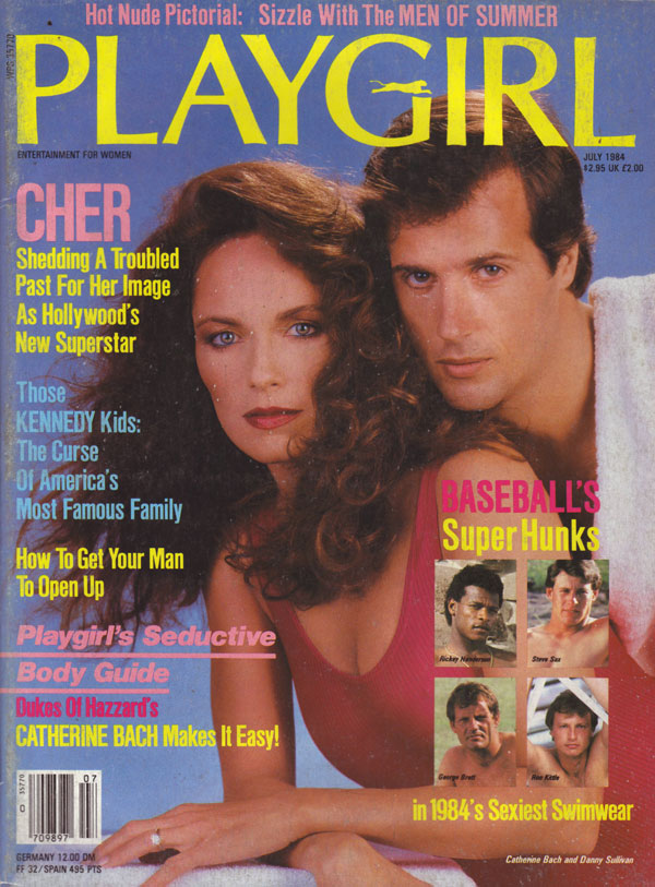 Playgirl July 1984 magazine back issue Playgirl magizine back copy baseball hunks, entertainment for women, 1984 back issues, playgirl magazines, used copies, kennedy