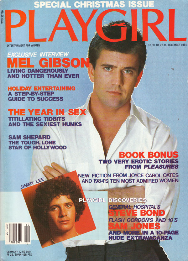 Playgirl # 139, December 1984 magazine back issue Playgirl magizine back copy Playgirl # 139, December 1984 Adult Heteresexual Women and Gay Mens Magazine Back Issue Published by Drake Publishers. Coverguy Mel Columcille Gerard Gibson (aka: Mel Gibson) (Not Nude) .