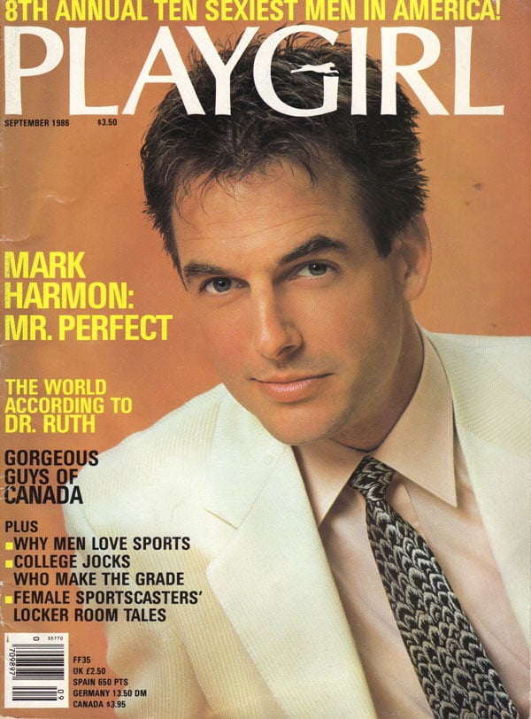 Playgirl September 1986 magazine back issue Playgirl magizine back copy Playgirl September 1986 Adult Heteresexual Women and Gay Mens Magazine Back Issue Published by Drake Publishers. Coverguy Thomas Mark Harmon (aka: Mark Harmon) (Not Nude) .