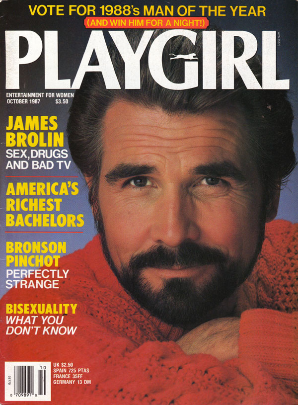 Playgirl October 1987 magazine back issue Playgirl magizine back copy Playgirl October 1987 Adult Heteresexual Women and Gay Mens Magazine Back Issue Published by Drake Publishers. Coverguy Craig Kenneth Bruderlin (aka: James Brolin) (Not Nude) .