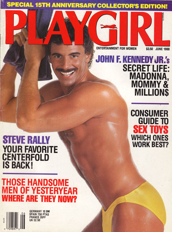 Playgirl June 1988, 15th Anniversary magazine back issue Playgirl magizine back copy Playgirl June 1988, 15th Anniversary Adult Heteresexual Women and Gay Mens Magazine Back Issue Published by Drake Publishers. Coverguy Steve Rally (Nude) .