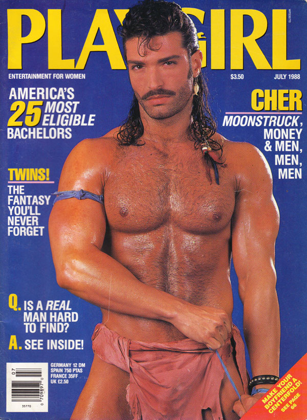Playgirl July 1988 magazine back issue Playgirl magizine back copy Playgirl July 1988 Adult Heteresexual Women and Gay Mens Magazine Back Issue Published by Drake Publishers. Coverguy Brian Moss (Nude) .