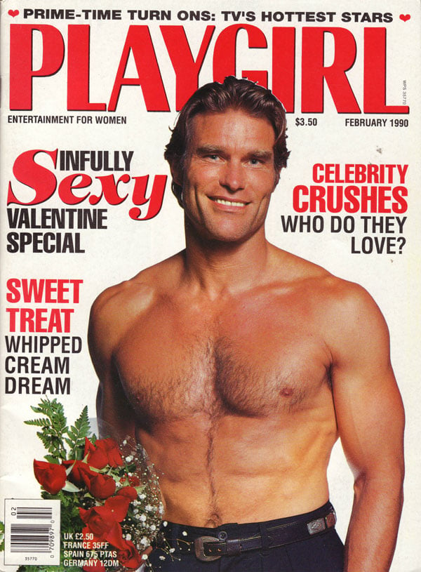 Playgirl February 1990 magazine back issue Playgirl magizine back copy Playgirl February 1990 Adult Heteresexual Women and Gay Mens Magazine Back Issue Published by Drake Publishers. Coverguy Marc Hampton (Nude Centerfold) .