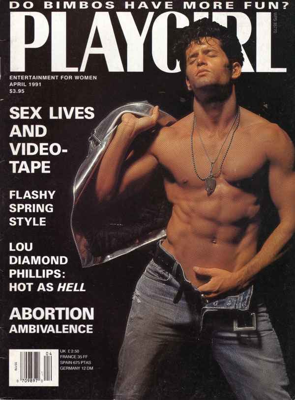 Playgirl April 1991 magazine back issue Playgirl magizine back copy Playgirl April 1991 Adult Heteresexual Women and Gay Mens Magazine Back Issue Published by Drake Publishers. Coverguy Peter Romero (Nude Centerfold) .