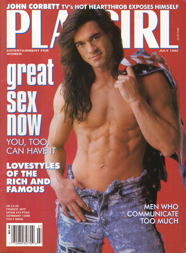 Playgirl July 1992 magazine back issue Playgirl magizine back copy Playgirl July 1992 Adult Heteresexual Women and Gay Mens Magazine Back Issue Published by Drake Publishers. Coverguy Tommy Burgess (Nude) .