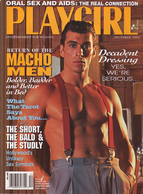 Playgirl December 1992 magazine back issue Playgirl magizine back copy Playgirl December 1992 Adult Heteresexual Women and Gay Mens Magazine Back Issue Published by Drake Publishers. Coverguy Michael Zirpoli (Nude Centerfold) .