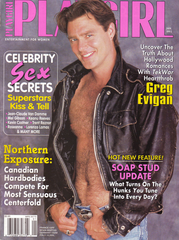 Playgirl January 1995 magazine back issue Playgirl magizine back copy Playgirl January 1995 Adult Heteresexual Women and Gay Mens Magazine Back Issue Published by Drake Publishers. Coverguy Greg Evigan (Not Nude) .