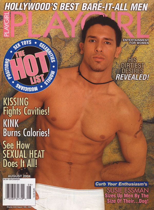 Playgirl August 2004 magazine back issue Playgirl magizine back copy Playgirl August 2004 Adult Heteresexual Women and Gay Mens Magazine Back Issue Published by Drake Publishers. Coverguy Fernando Macia (Nude) .
