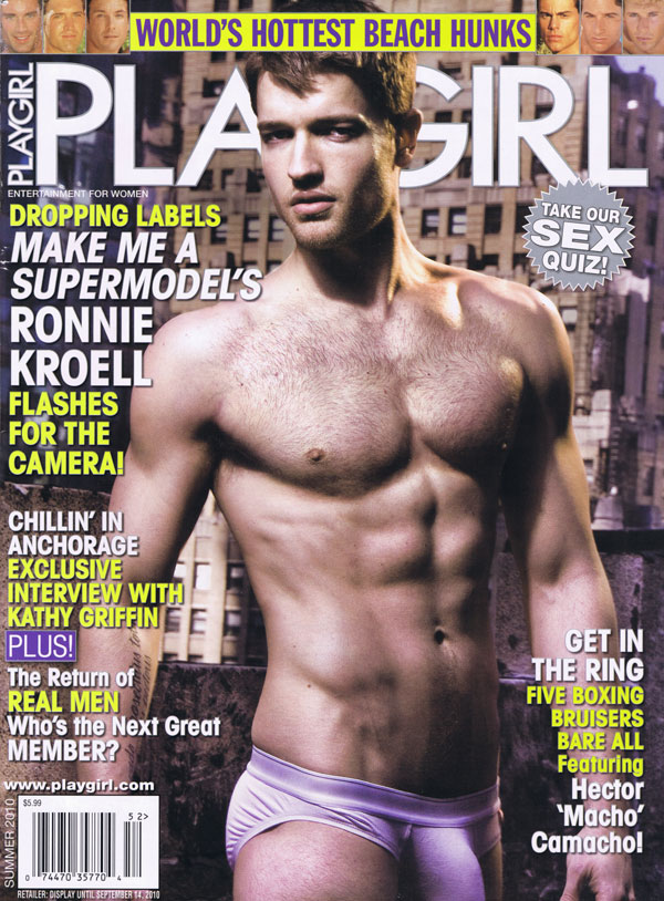 Playgirl # 52, Summer 2010 magazine back issue Playgirl magizine back copy Playgirl # 52, Summer 2010 Adult Heteresexual Women and Gay Mens Magazine Back Issue Published by Drake Publishers. Coverguy Ronnie Kroell (Nude) .