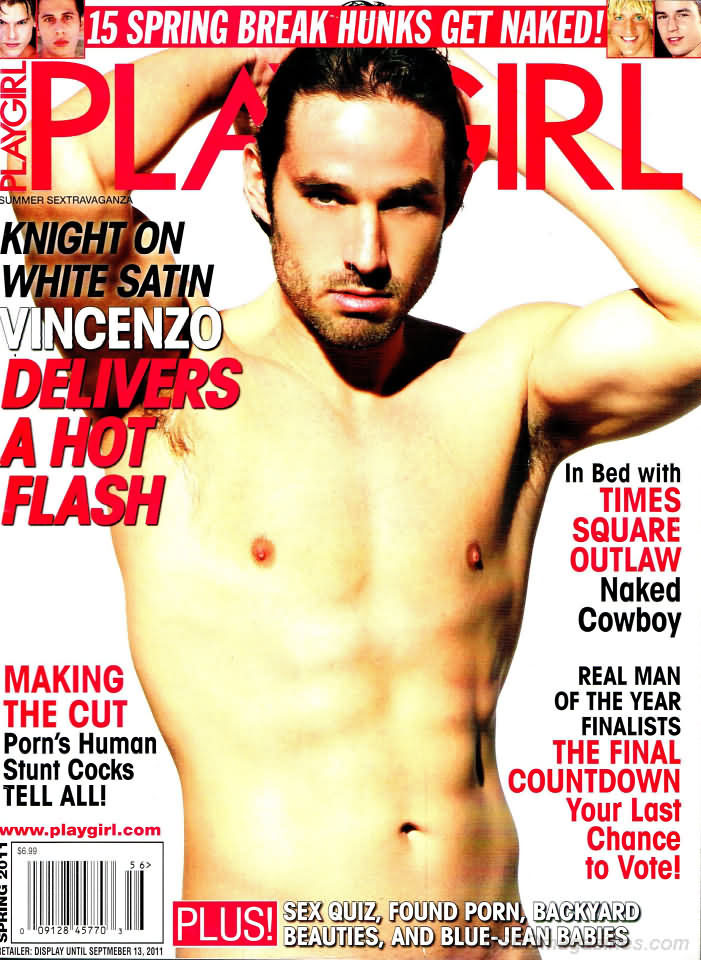 Playgirl # 56, Spring 2011 magazine back issue Playgirl magizine back copy Playgirl # 56, Spring 2011 Adult Heteresexual Women and Gay Mens Magazine Back Issue Published by Drake Publishers. Coverguy Vincenzo Ledford (Nude) .