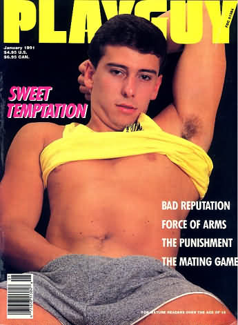 Playguy January 1991 magazine back issue Playguy magizine back copy 