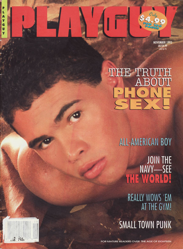 Playguy November 1993 magazine back issue Playguy magizine back copy xxx gay porn magazine playguy 1993 issues phone sex hot horny men strip down huge penises tight buns