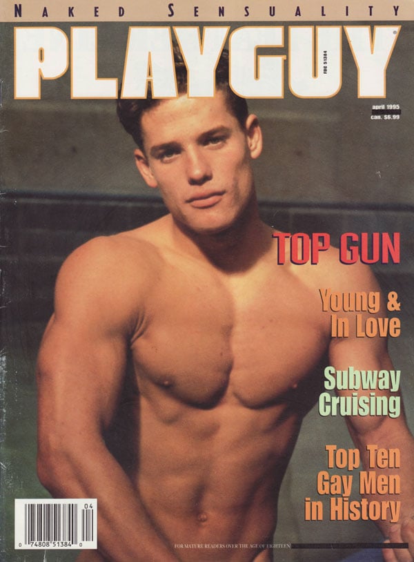 Playguy April 1995 magazine back issue Playguy magizine back copy playguy magazine back issues 1995 young studs strip naked explicit cock shots hard abs buff men nude. Coverguy & Centerfold Top Gun Photographed by Falcon Studios