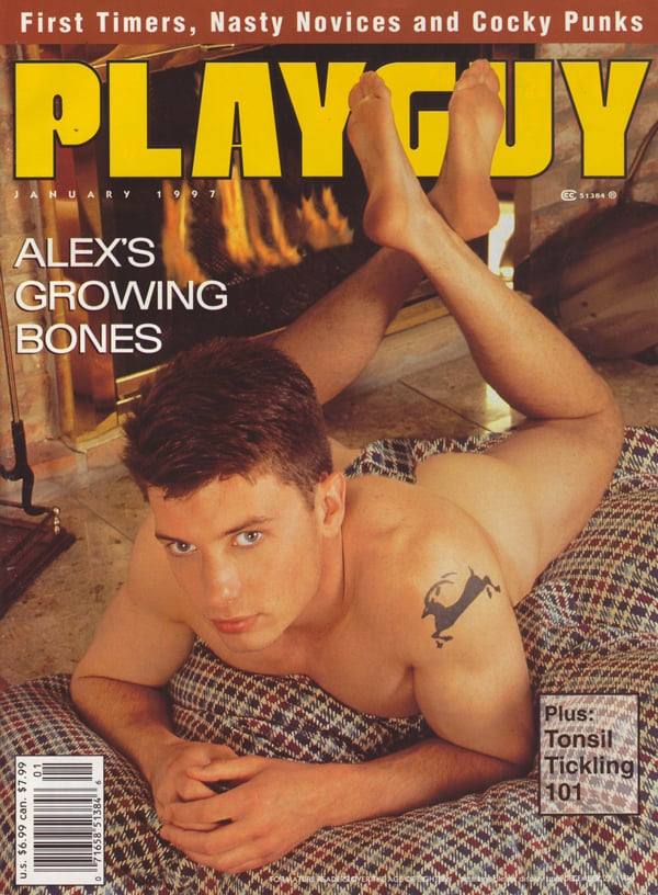 Playguy January 1997 magazine back issue Playguy magizine back copy playguy nasty novices cocky punks alex bones tonsil tickling virgin beefcake donny kenny lex cougar 