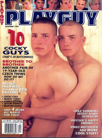 Playguy December 1998 magazine back issue Playguy magizine back copy 
