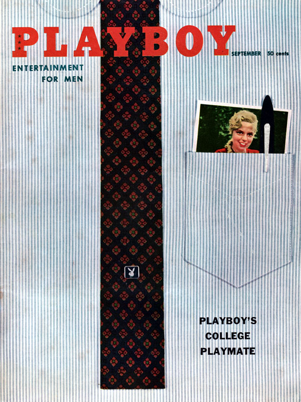 Playboy September 1958 magazine back issue Playboy (USA) magizine back copy Introduction of 18 year old brunette June Wilkinson in Teri Hope's PlayboyIssue