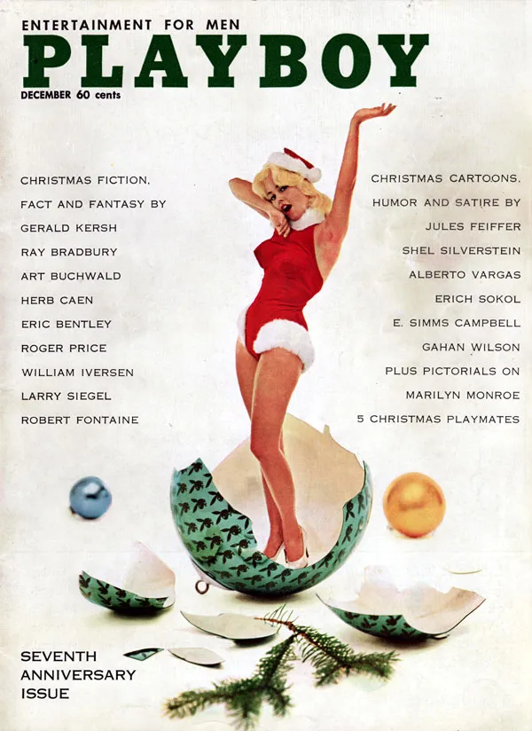 Playboy December 1960, MarilynMonroe article & Pictorial specially featured in this vintageissue of playboy magazine, Covergirl Teddi Smith (Not Nude)