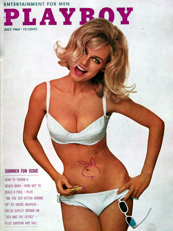 Playboy July 1964 magazine back issue Playboy (USA) magizine back copy Playboys PlaymateoftheMonth MelbaOgle photo shoot by MarioCasilli & SalvadorDali interview Playboy