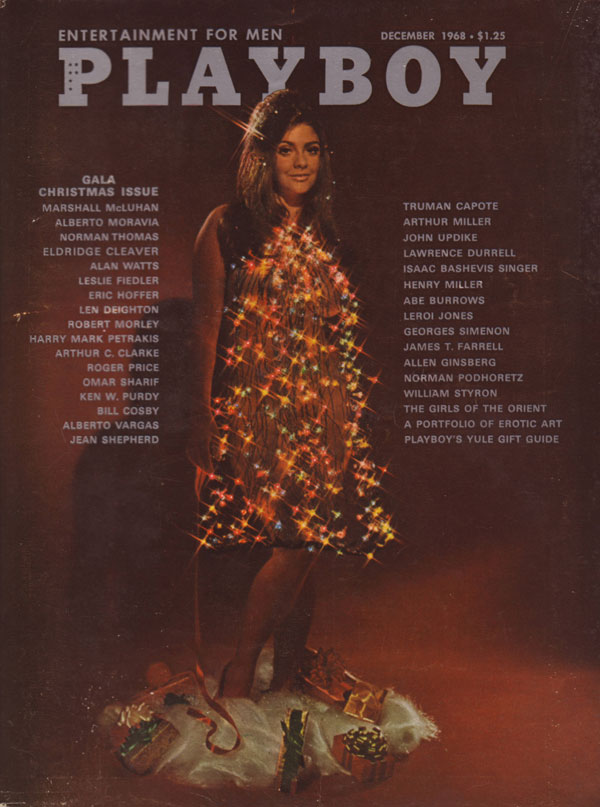 Playboy December 1968 magazine back issue Playboy (USA) magizine back copy Playboy Christmas Issue December 1968 with erotic nude phtography by renowned photographers