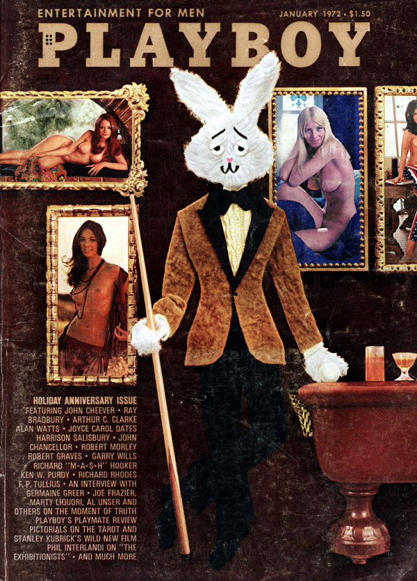 Playboy January 1972 magazine back issue Playboy (USA) magizine back copy playboy used magazine back issue holiday anniversary isue john cheever ray bradbury arthur c clarke