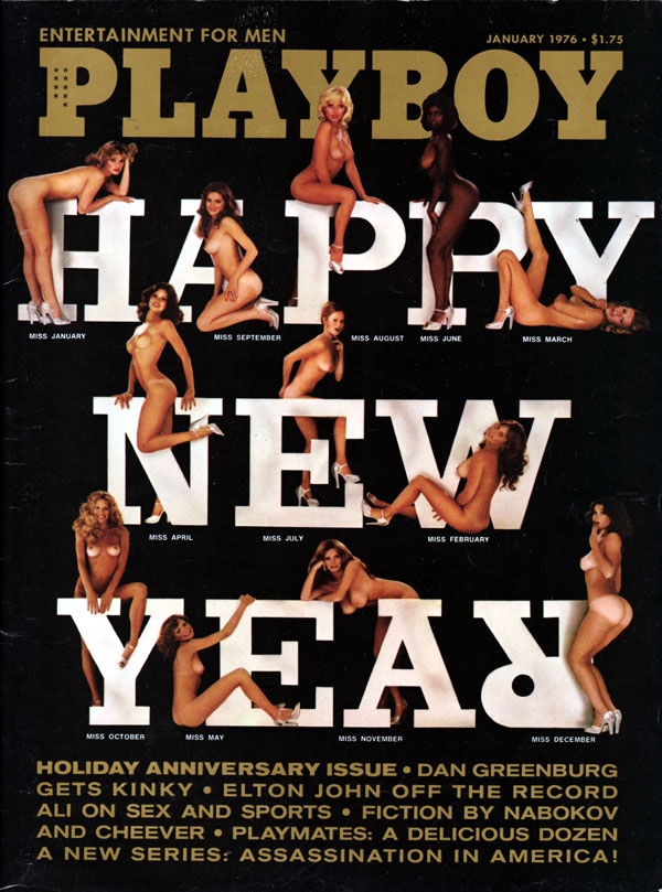 Playboy January 1976 magazine back issue Playboy (USA) magizine back copy PlaymateReview Playboy's nude pictorial review show photos hef group