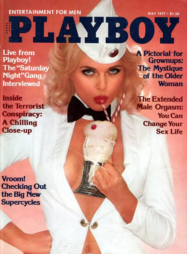 Playboy May 1977 magazine back issue Playboy (USA) magizine back copy Photographs of women posing naked in playboys back issue mags