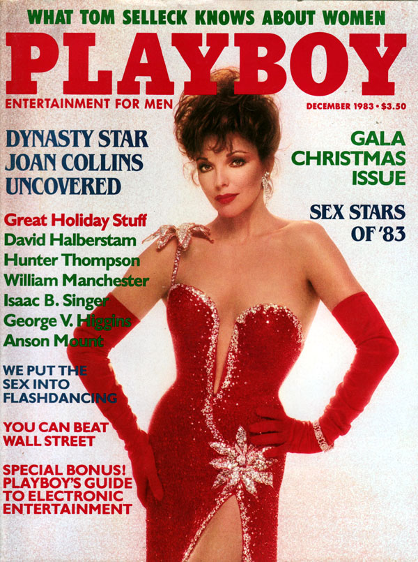 Playboy December 1983 magazine back issue Playboy (USA) magizine back copy Flashdancers nude JoanCollins covergirl naked playboy pictorial