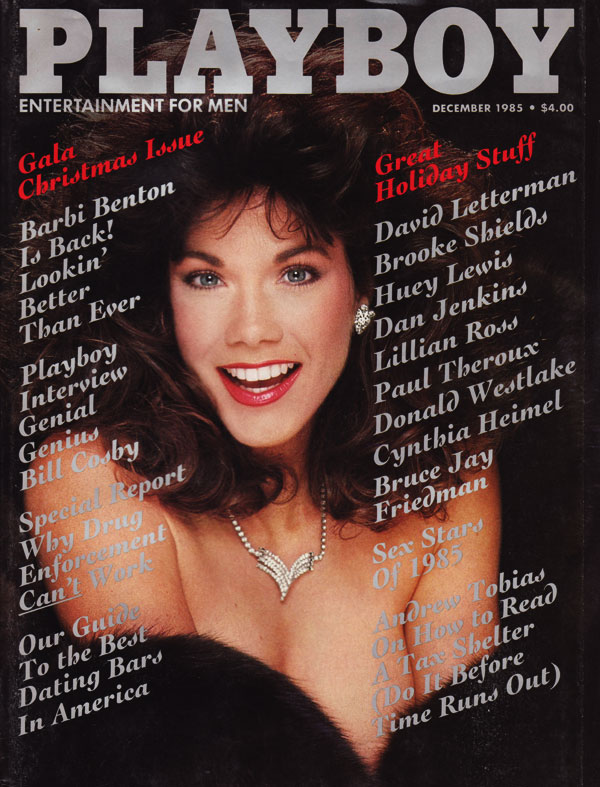 Playboy December 1985 magazine back issue Playboy (USA) magizine back copy Sex Stars of  1985 posing naked for playboysphotographers magspecial