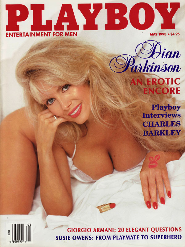 Playboy May 1993 magazine back issue Playboy (USA) magizine back copy Dian Parkinson an erotic encore playboy interviews charles barkley 20Q giorgio armani susieowens