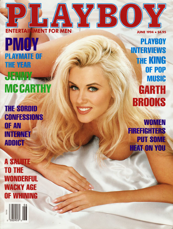 Playboy June 1994 magazine back issue Playboy (USA) magizine back copy PMOY Playmate of the Year Jenny McCarthy XXX Sex Slut Playboy Magazines siren classical beauty