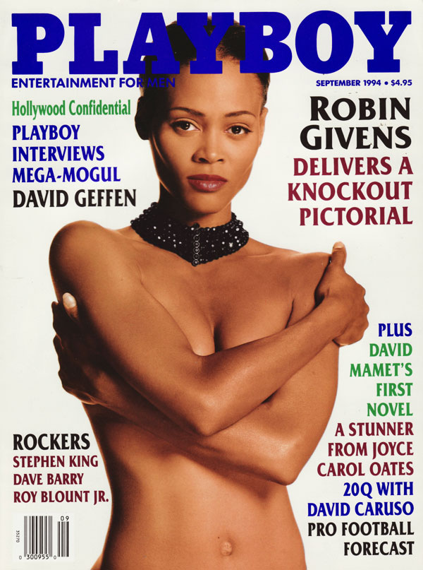 Playboy September 1994 magazine back issue Playboy (USA) magizine back copy Hollywood Confidential DavidGeffen mega-mogul interviewed by playboy mag used issues