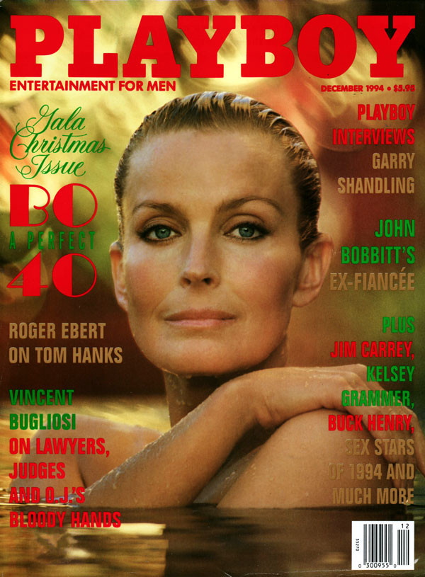 Playboy December 1994 magazine back issue Playboy (USA) magizine back copy Bo A Perfect 40 rogerebert on tomhanks john bobbitt ex-fianc