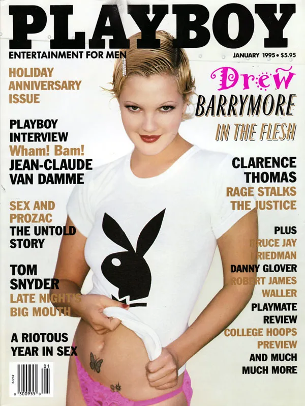 drew barrymore nude Playboy January 1995, DrewBarrymore hot naked pictorial for playb