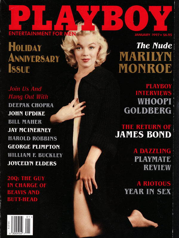 Playboy January 1997 magazine back issue Playboy (USA) magizine back copy JamesBond MarilynMonroe WhoopiGoldberg DeepakChopra playboycelebrities sexsells hot sex gorgeousgals