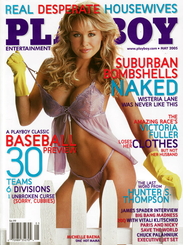 Playboy May 2005 magazine back issue Playboy (USA) magizine back copy real desperatehousewives suburban bombshells naked wisterialane playboy style victoriafuller