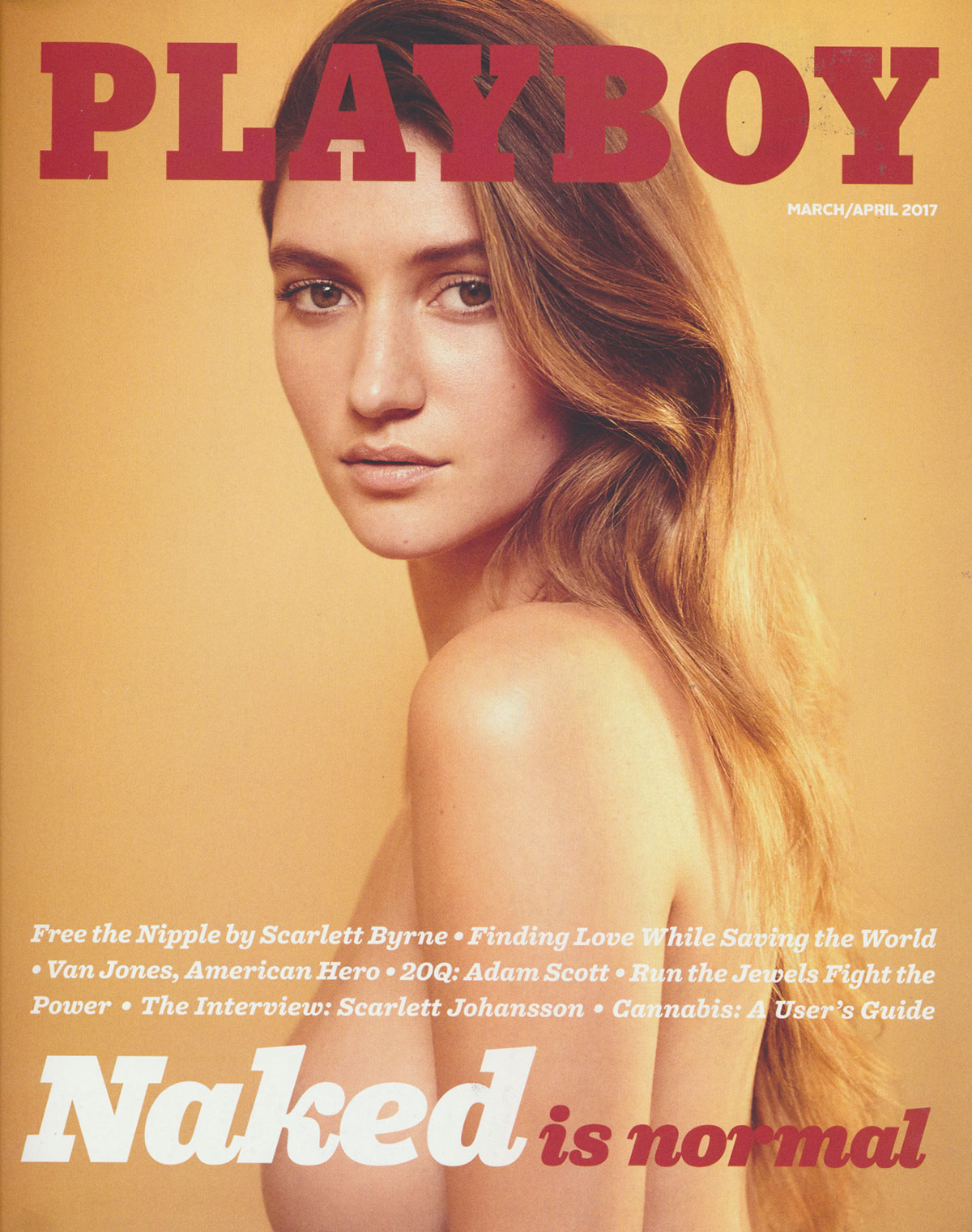 Playboy March/April 2017 magazine back issue Playboy (USA) magizine back copy 