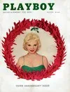 Playboy December 1956 magazine back issue cover image