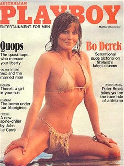 Playboy (Australia) March 1980 magazine back issue Playboy (Australia) magizine back copy Playboy (Australia) magazine March 1980 cover image, with Bo Derek on the cover of the magazine
