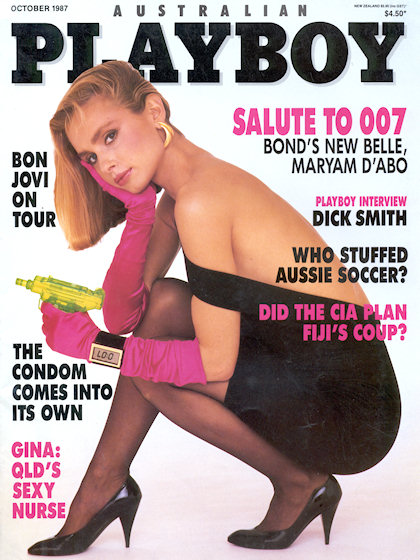 Playboy (Australia) October 1987 magazine back issue Playboy (Australia) magizine back copy Playboy (Australia) magazine October 1987 cover image, with Maryam D`Abo on the cover of the magazin