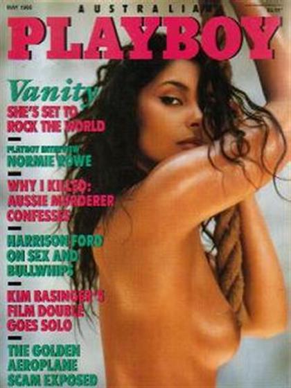 Playboy (Australia) May 1988 magazine back issue Playboy (Australia) magizine back copy Playboy (Australia) magazine May 1988 cover image, with Vanity (Denise Matthews) on the cover of the