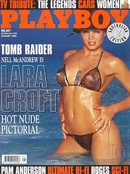 Playboy (Australia) August 1999 magazine back issue Playboy (Australia) magizine back copy Playboy (Australia) magazine August 1999 cover image, with Nell McAndrew, Unknown on the cover of th
